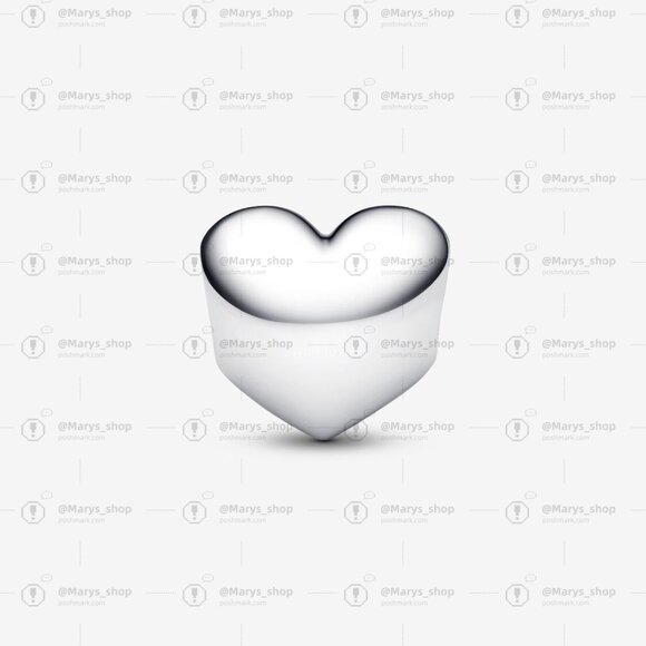 Pandora Engravable Sea Aqua Blue Stone Heart Charm - Picture 2 of 4